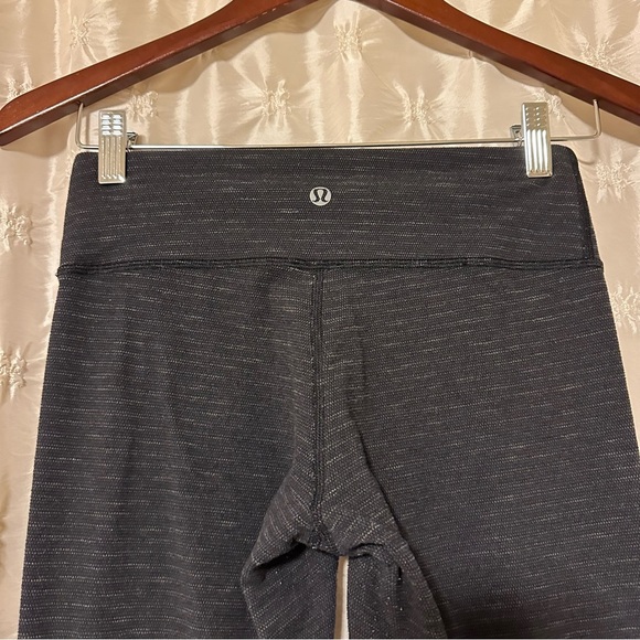 Lululemon Wunder Under Crop Leggings  Pique Luon Black - Picture 7 of 13